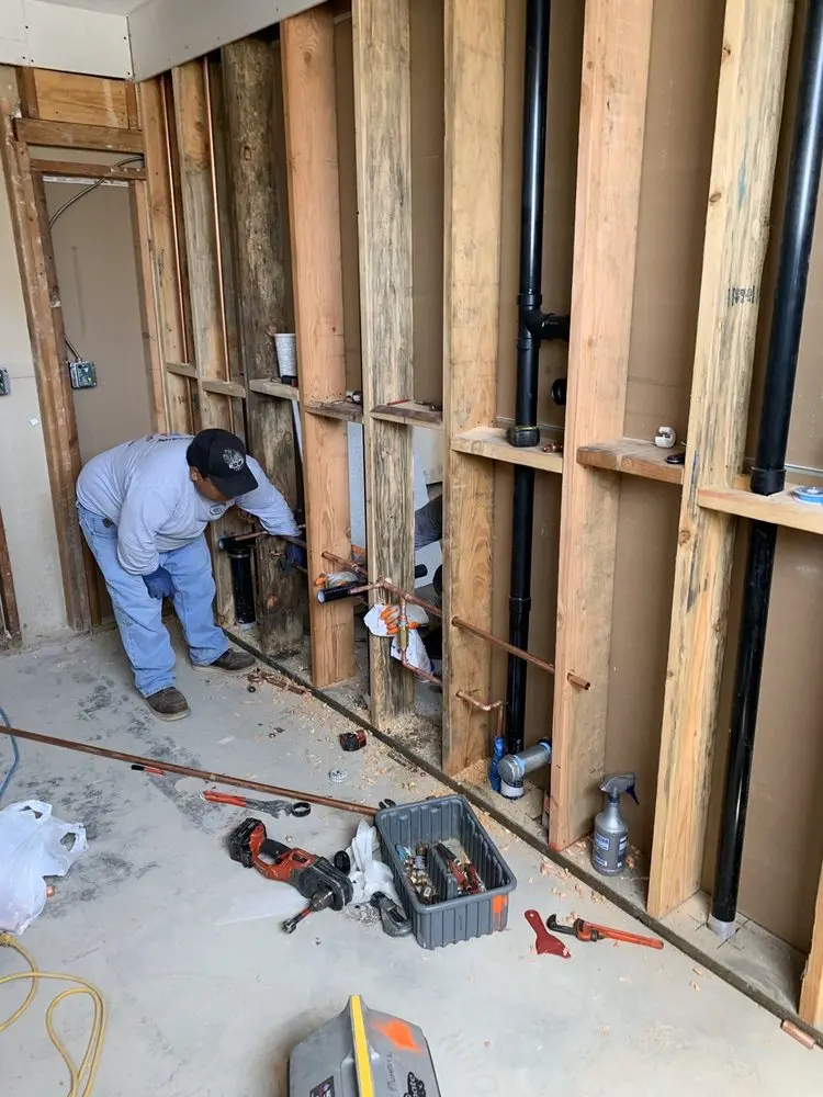 Commercial rough-in plumbing for Gas Line Repair in Central Perris